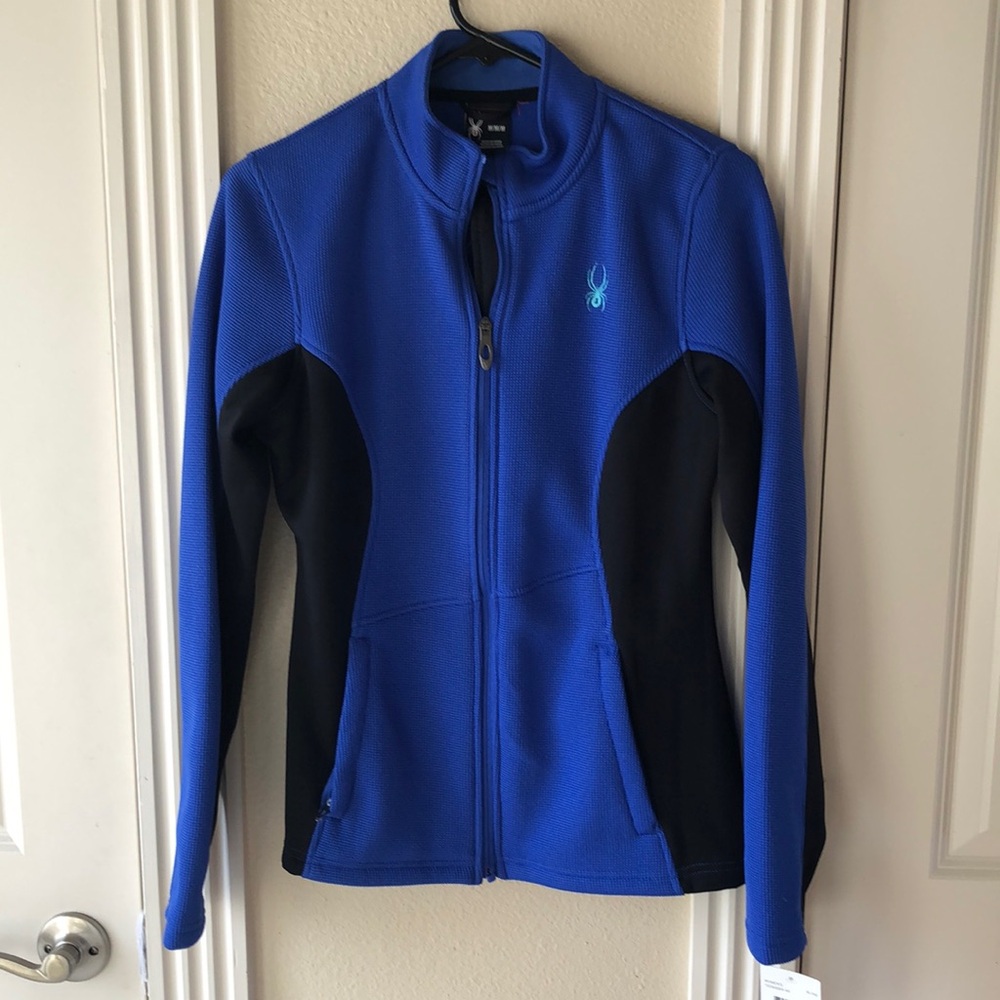 Spyder Women's Blue and Black Jacket